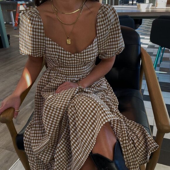 Le Lis Gingham Dress - Picture 1 of 4